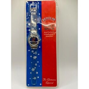 Vintage Rudolph the Red Nosed Reindeer Magical Digital Watch Montgomery Ward New